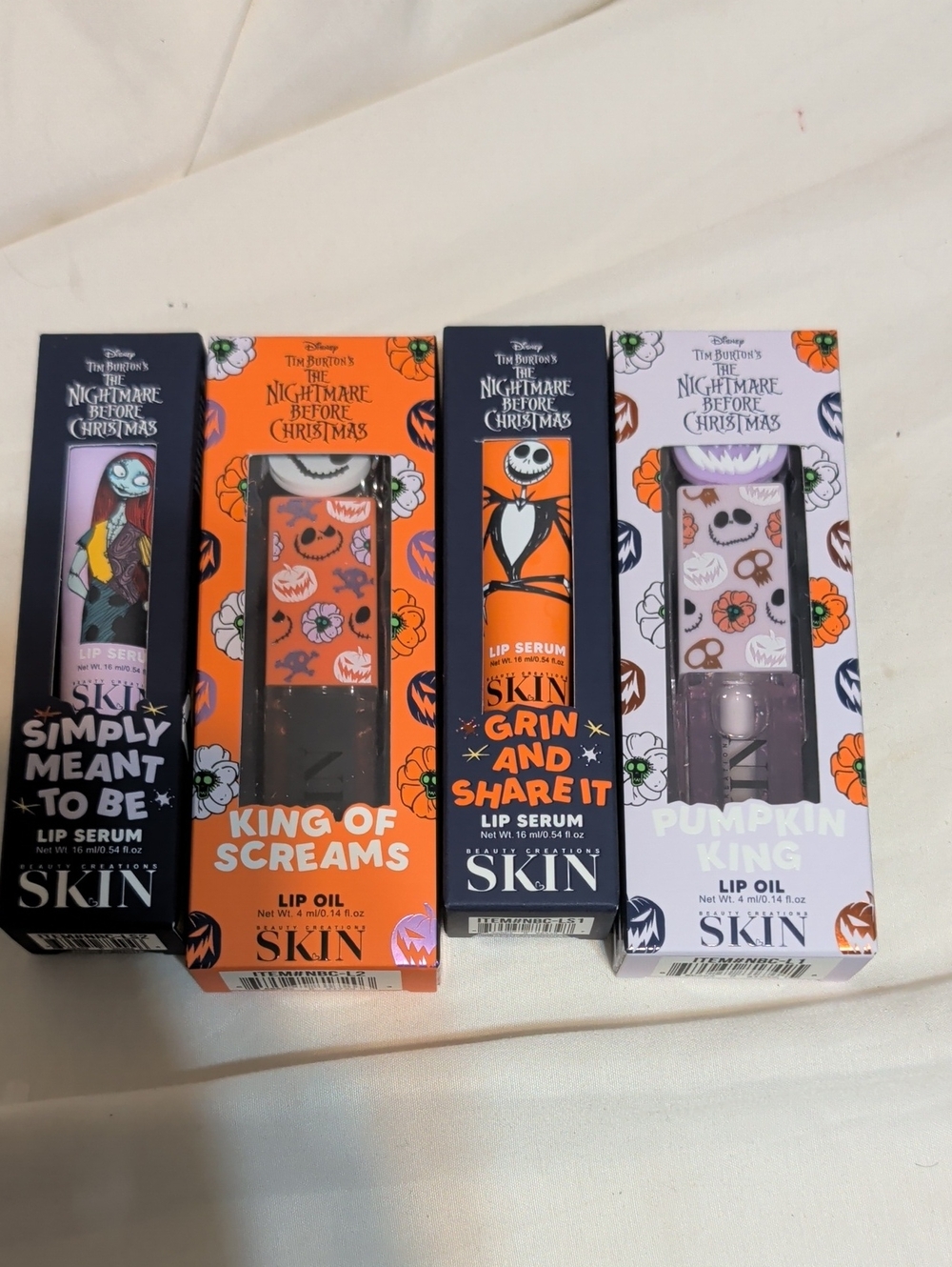The Nightmare Before Christmas Beauty Creations Skin Line Collab